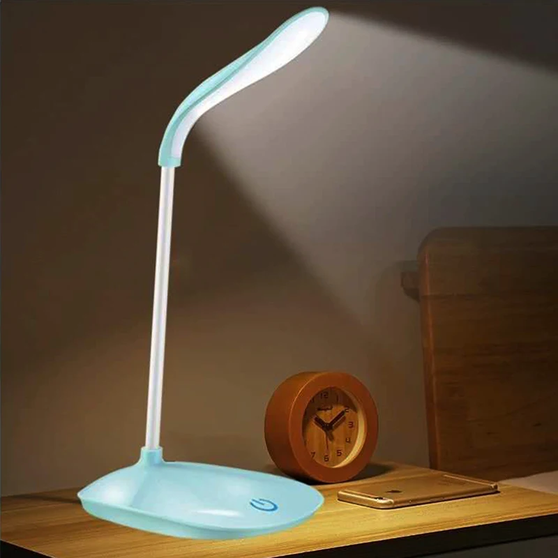 Lamp Pole Soft Flexible Bent Color Options Touch Control Eye-protection Book Reading LED Night Light Table Lamp