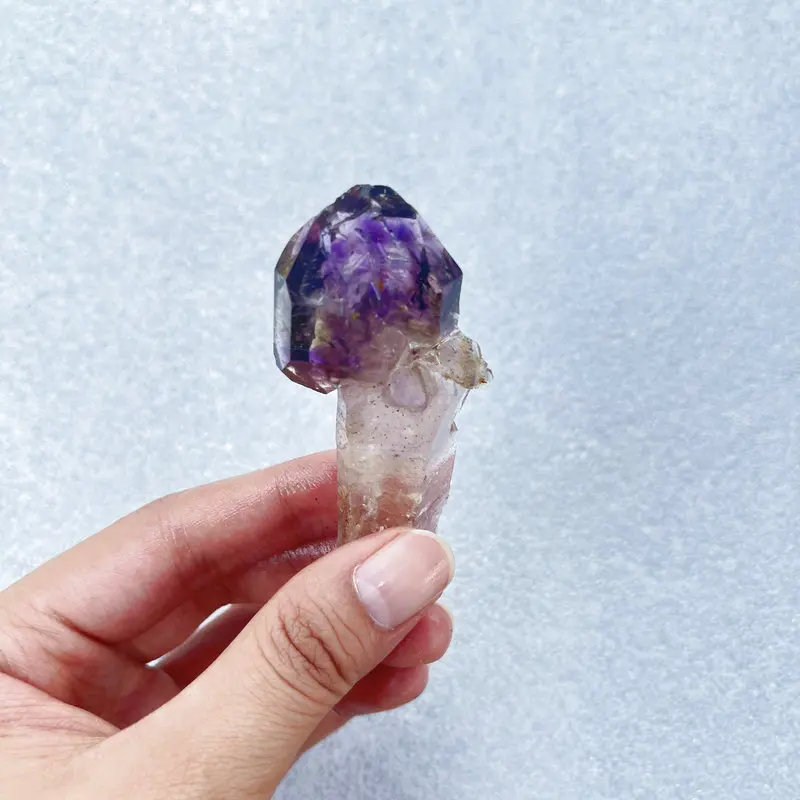 High Quality Natural Amethyst Crystal Raw Super Seven Quartz Mineral Specimen for Jewelry Making
