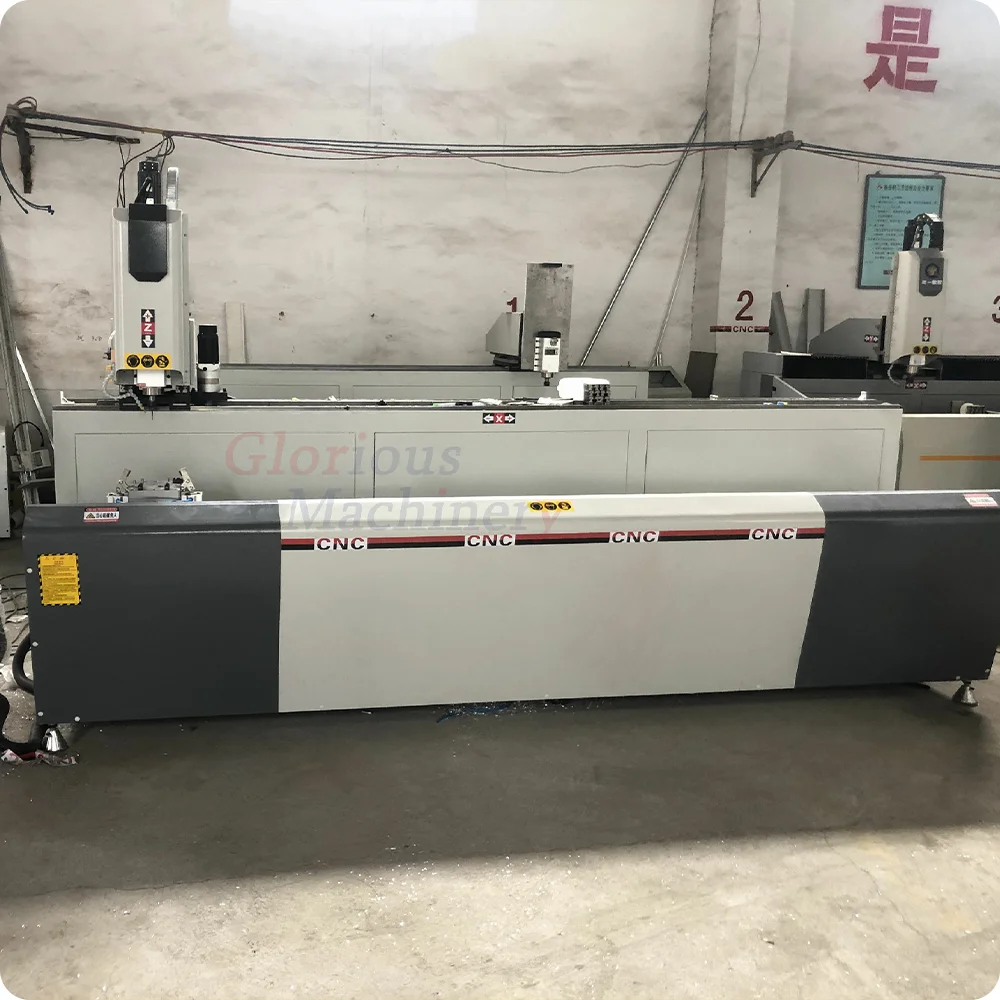 Aluminium Hole Cnc Drilling Machine Lock Chain Mortising Pvc Frame Equipment Milling Copy Router Window Door