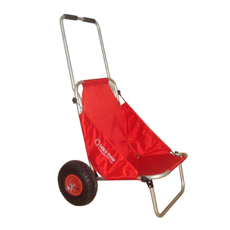 convertible rolling aluminum fishing trolley cart fish cart caddy beach trolley chair for camping