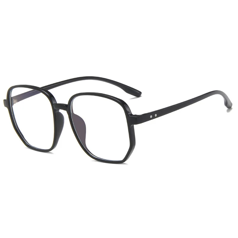 Fashionable Polygonal Optical Frame Women Metal Frame Tr90 Anti-blue Light Eyeglasses Frames