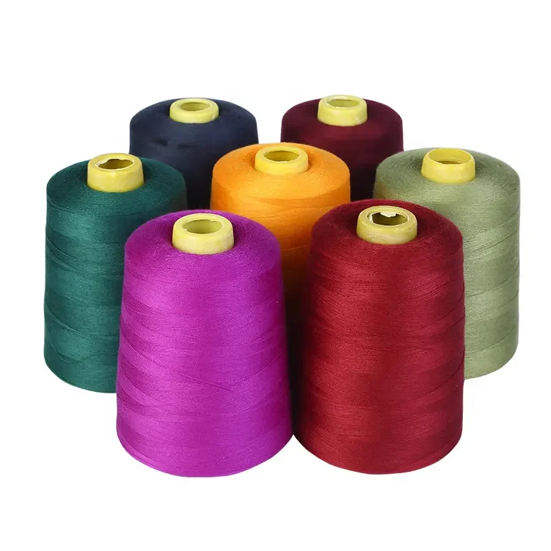 wholesale manufacturer best quality cheap price 20/3 20/2 40/2 polyester sewing thread leather sewing bag sewing