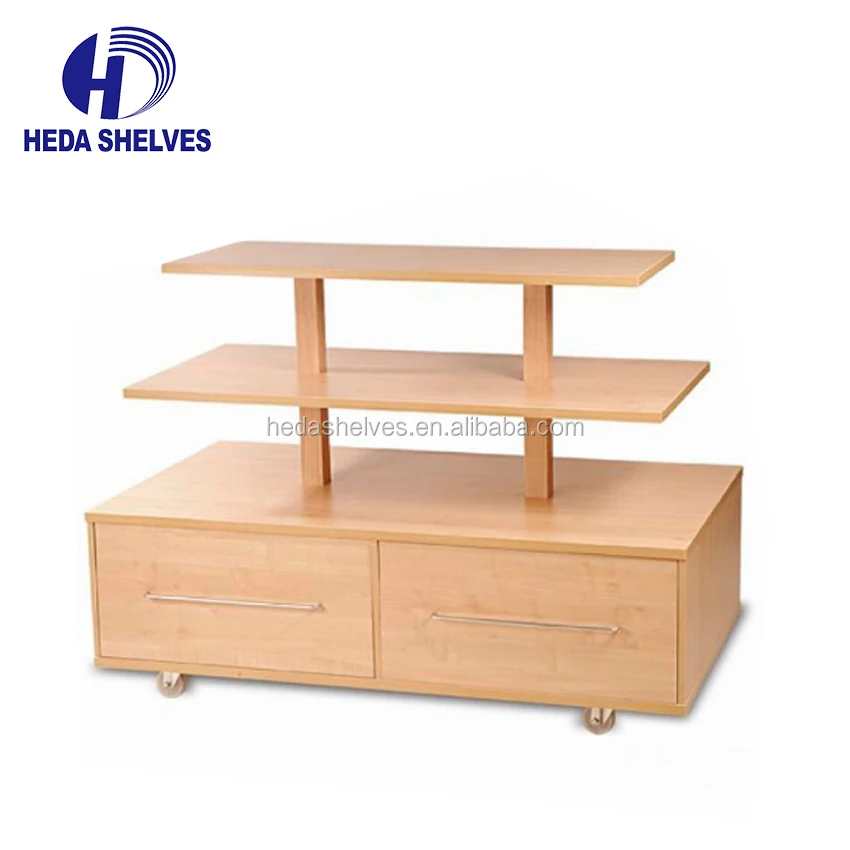 Modern designs cabinet wood supermarket retail display shelf wooden display racks case for store