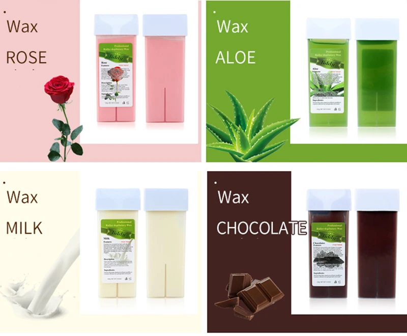 Tiktok Hot Selling Tender Smooth Skin Bringing Portable Easier to be Washed Away Roller depilatory Wax