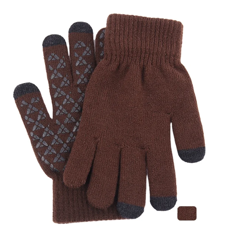 On Sale Now Custom Design Logo  Light Weight  warm winter couple plus velvet thick wool anti-slip  touch screen Gloves