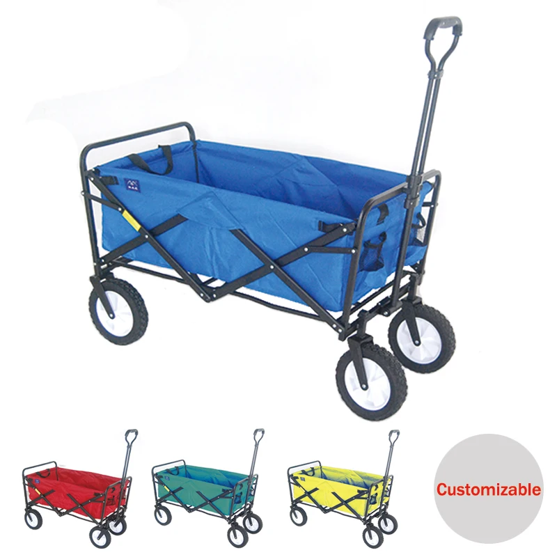 Mini Camping trolley folding wagon carts foldable outdoor utillty wagon
