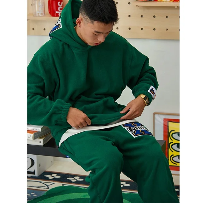 BILLIONS Custom high quality hip hop track suit men clothing baggy track suit with hood