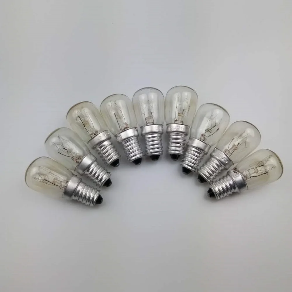 220V E14 Incandescent Bulb ST26 Salt Lamp Bulbs 15W Indicator Refrigerator Light Bulb