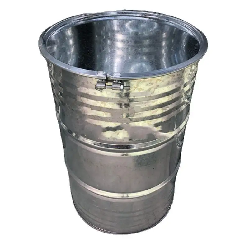 210L Galvanized Steel Drum With Open Top Galvanized Chemical Metal Barrel