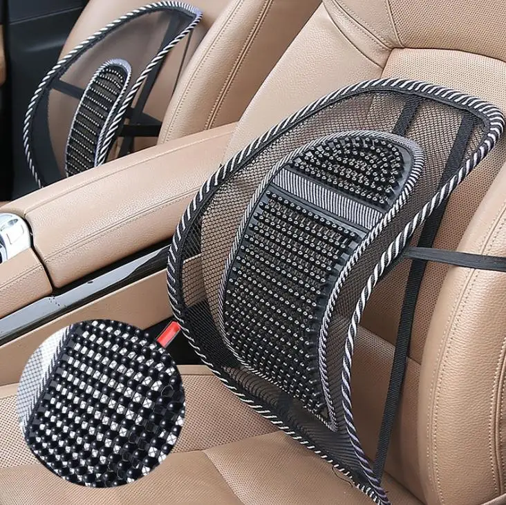 Summer Massage Lumbar Support Mesh Seat Back Support Chair Cushion For Car And Office