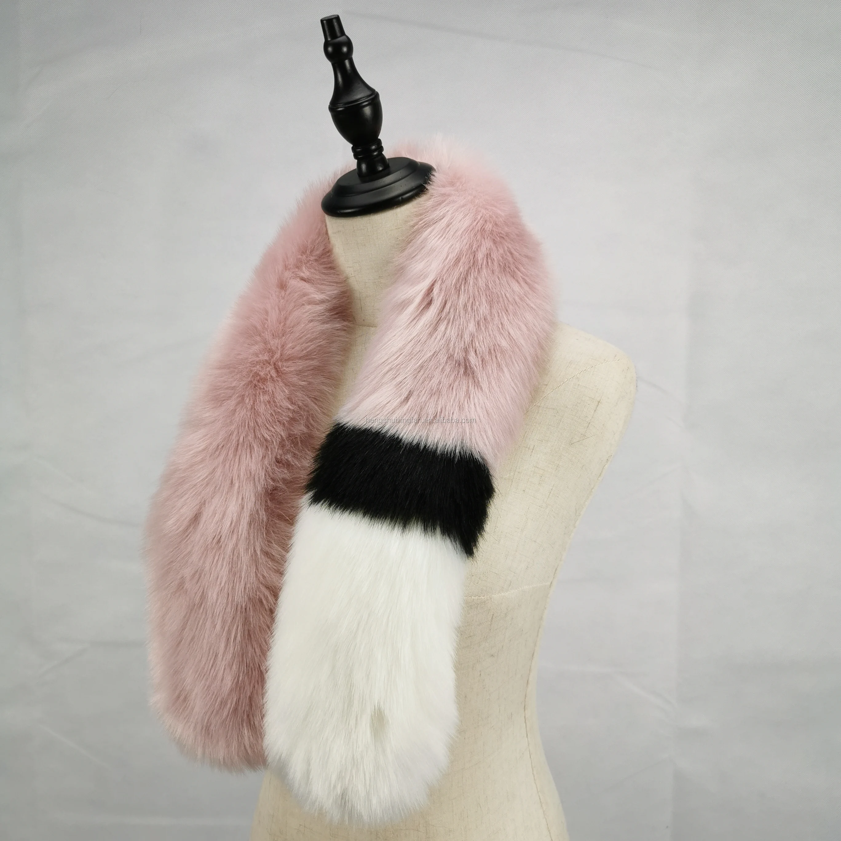 2019 New Arrival Stock Women Faux Fox Fur Collar Scarf