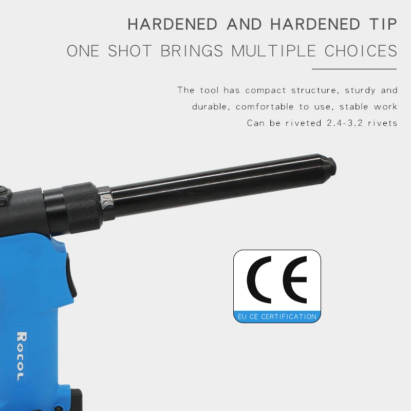 Shanghai ROCOL pneumatic core pulling riveter 4100sv 2.4-3.2 pneumatic pull riveter (extended rivet)