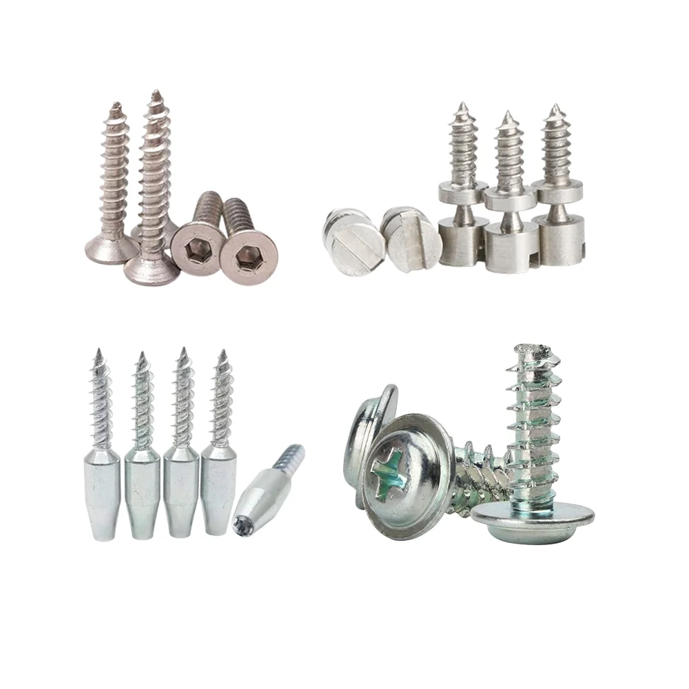 Wholesale M4 Screw Self-tapping Screw 304 316 Stainless Steel Cross Round Head Self Tapping Screw Bolts