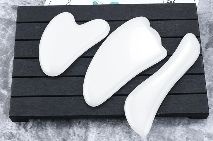 Natural White Quartz Gemstone Beauty Guasha