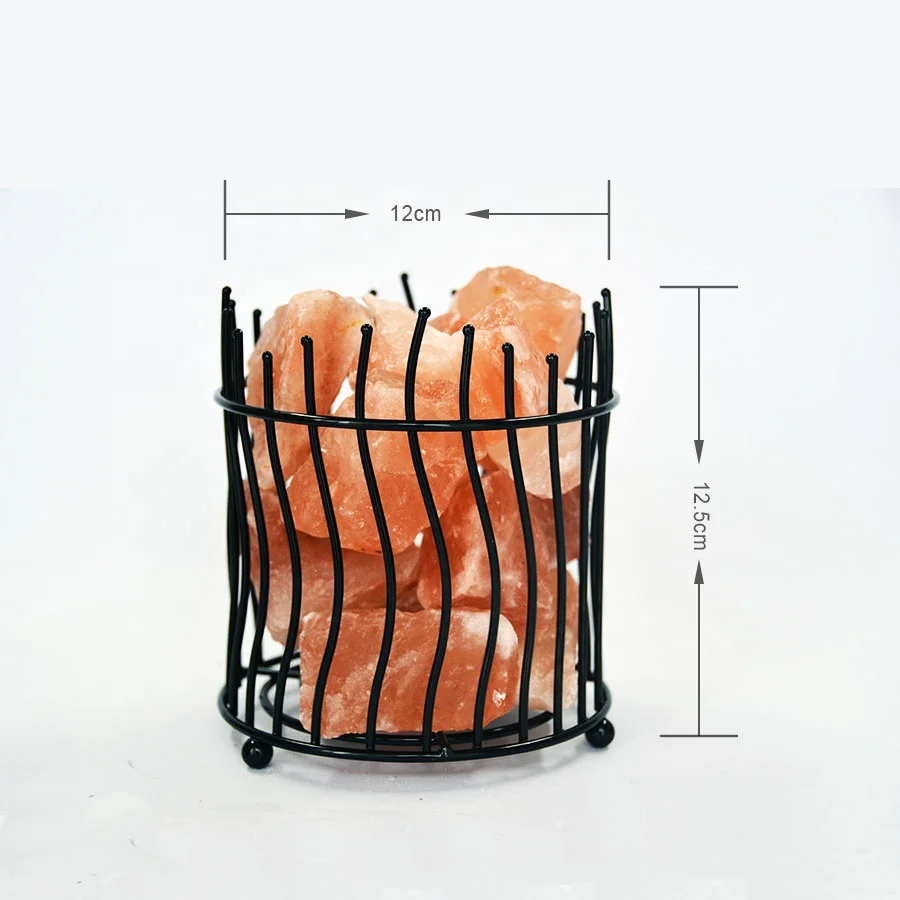 
Iron Basket Himalayan Salt Lamps/ Himalayan Natural Salt Hand Crafted Iron Basket salt lamp 