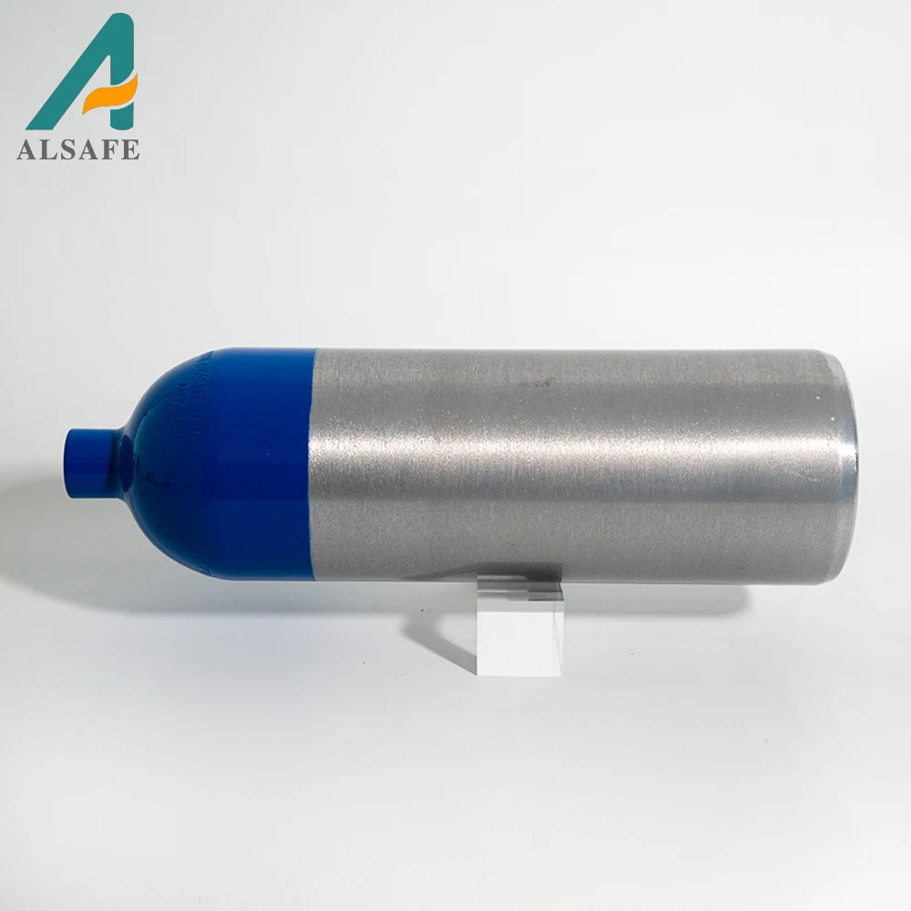 Alsafe Cylinders portable Aluminum 2L 150bar Oxygen Gas Tank