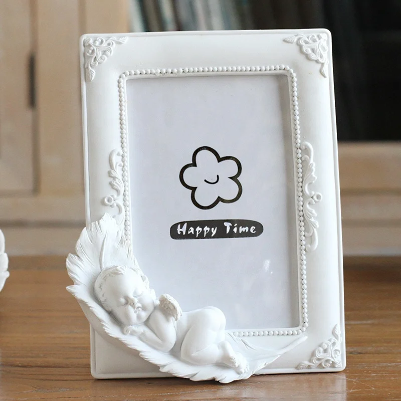New Arrival Luxury Style Resin Baby Shape Photo Frame Home Accessories Table Decorations Resin Photo Frame