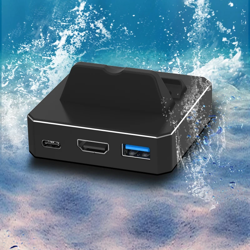 4K/1080P дорожный адаптер для телевизора Портативная подставка для зарядки док-станция для телевизора для коммутатора/коммутатора OLED модель с дополнительным USB-портом 3,0