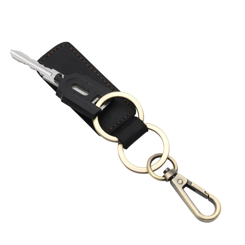 Wholesale Genuine Luxury Premium Retro Leather Key chain custom genuine leather keychain