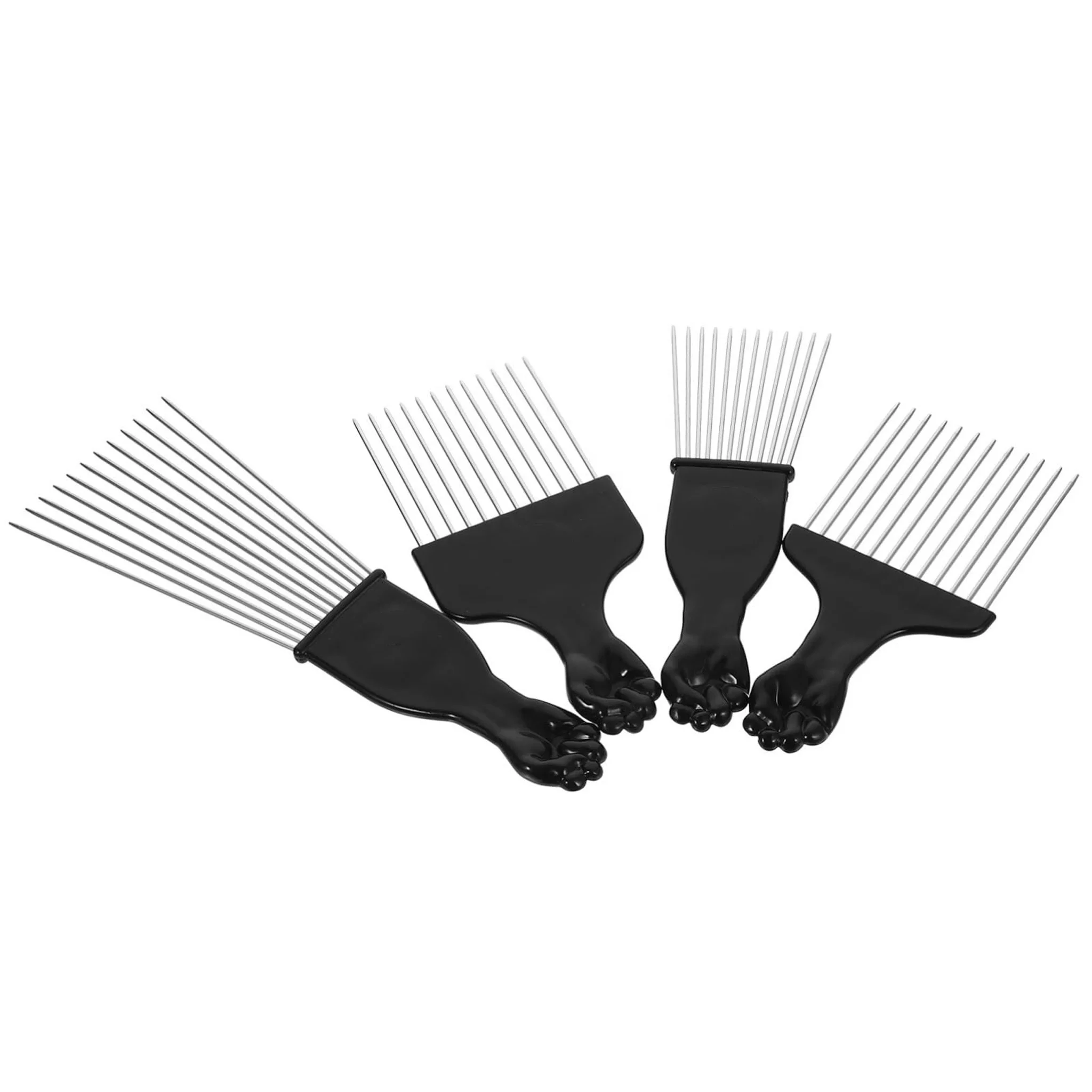 Plastic Wide Hair Pick Comb Smooth Afro Hair Comb Hairdressing Styling Tool for Natural Curly Hair