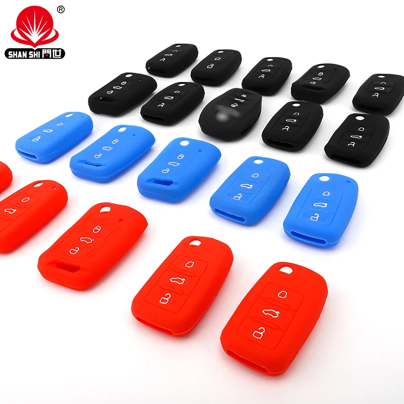 SHANSHI low price Non-toxic Factory supports mass custom Silicone Non-slip Rubber Car Key Covers