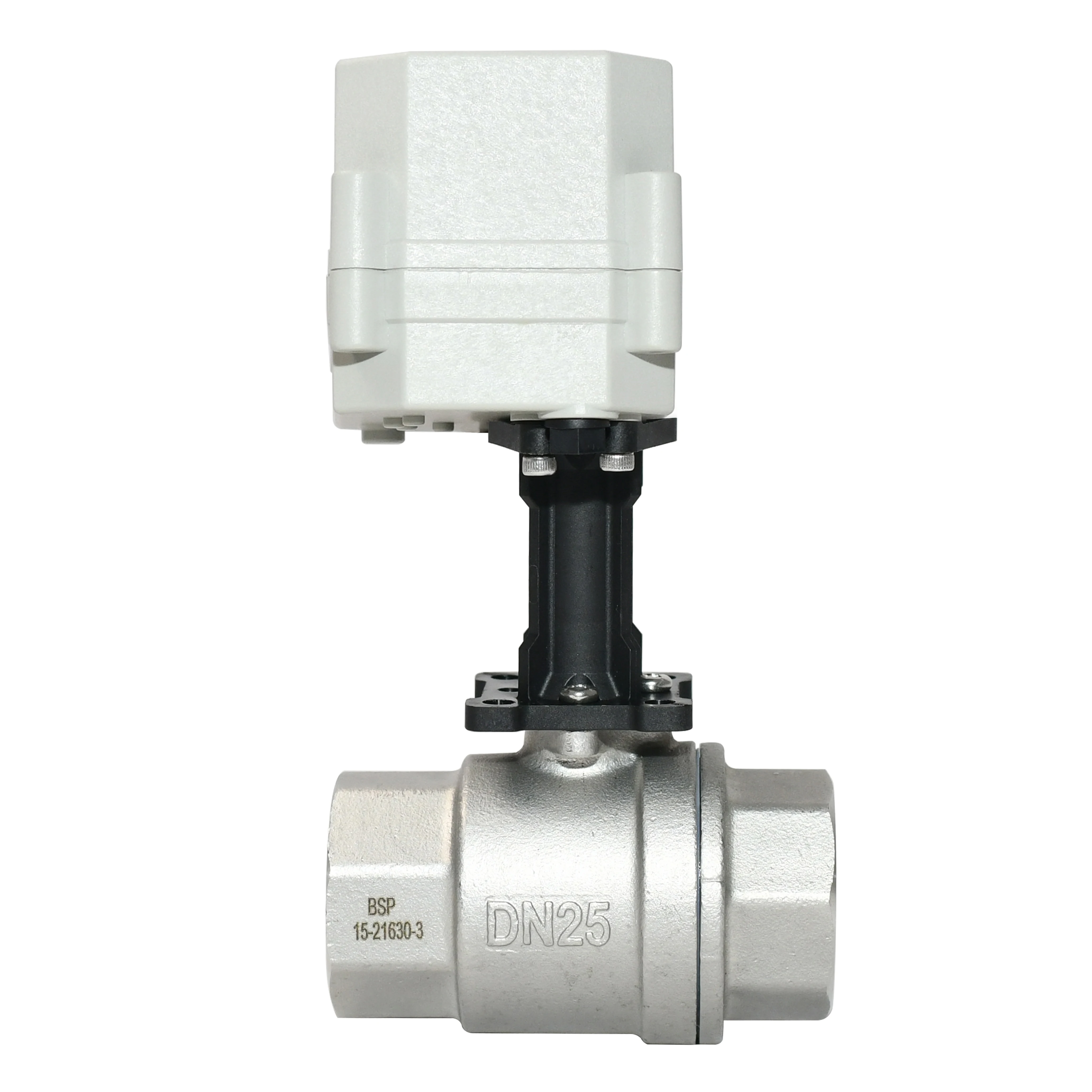 2-way food grade 1' inch Stainless Steel 304 AC230V Electrical actuated ball valve with longer bracket