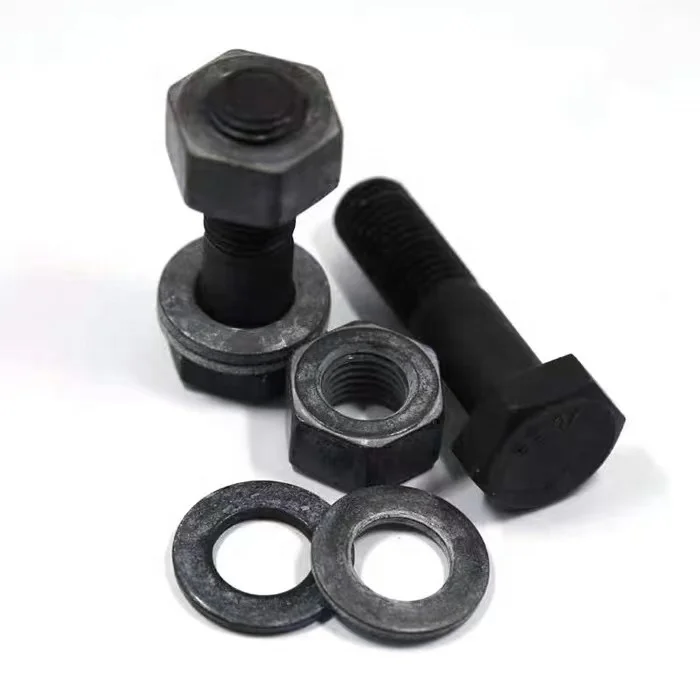 HBLJ ASTM A325 / A490 Large hexagon head bolts for steel structure DIN6914 / DIN7990 hex bolt 8.8 grade