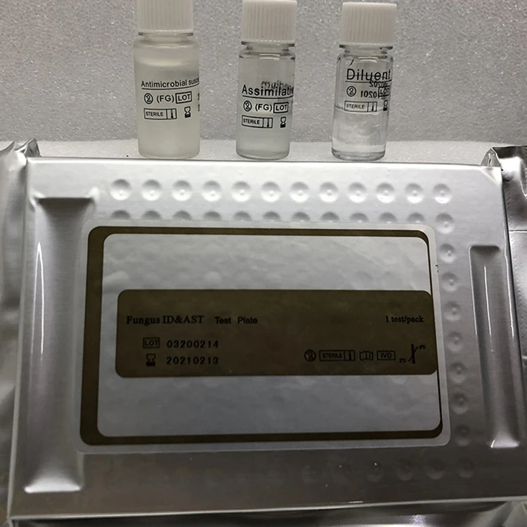 Professional Factory Wholesale Medical Yeast And Yeast-like Fungus Ast Test Plate Wide Application Fungus Test Card