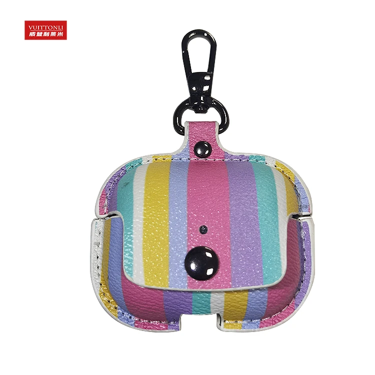 Rainbow Stripe Pattern Headphone Cover Washable Earphone Case For Iphone Airpods 1 /2 /3 /Pro