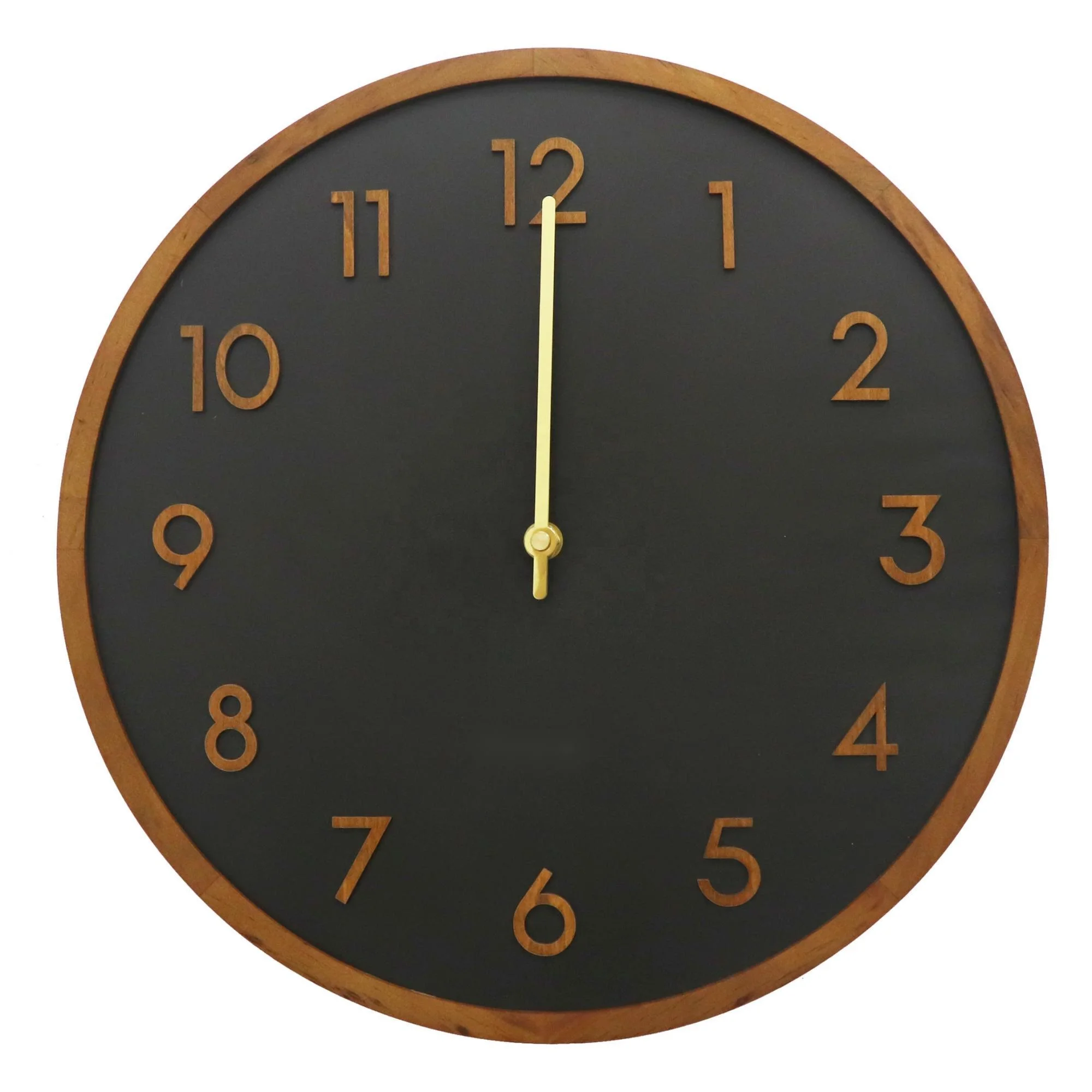 12inch 30cm home decoration natural wooden wall clock