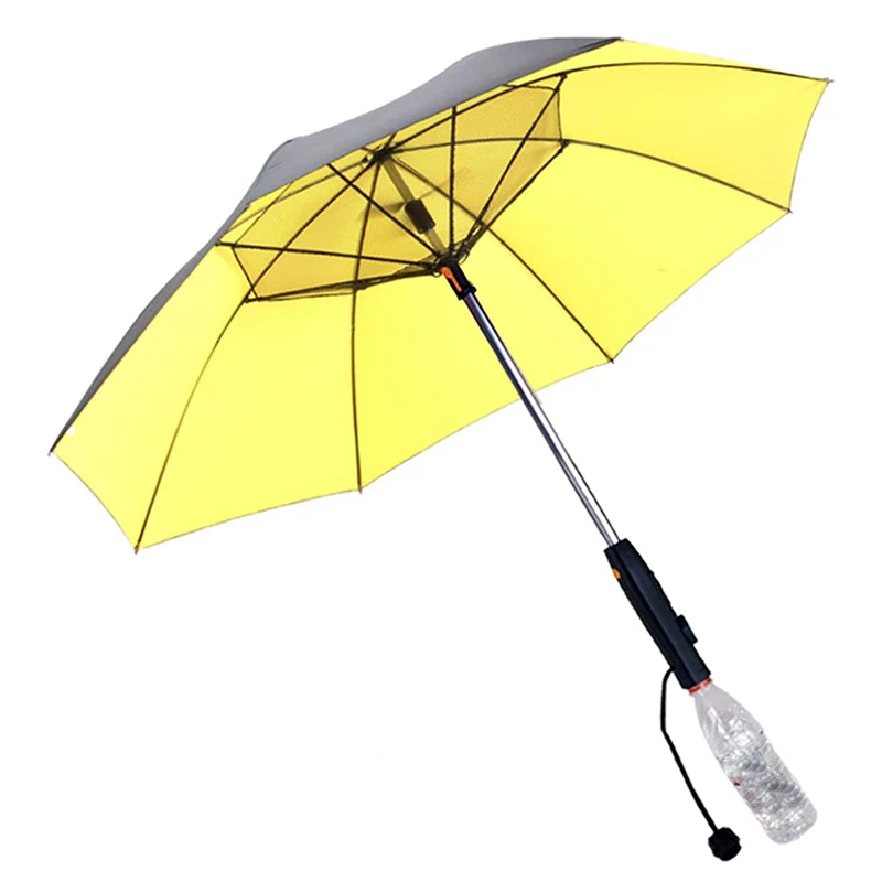 Sombrilla Umbrella With Fan And Water Spray Special Waterproof Solar Mist Fan Straight Uv Umbrella