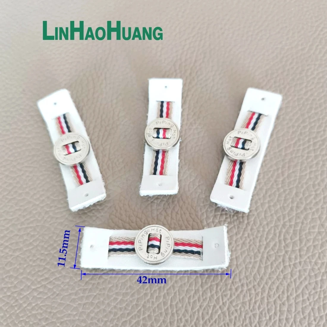  Этикетка из искусственной кожи с логотипом никеля и металлического сплава для джинсов/курток