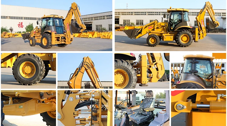 FREE Shipping Small Loader Diesel Mini Wheel Backhoes Excavator Loader Mini Backhoe Loader Excavator