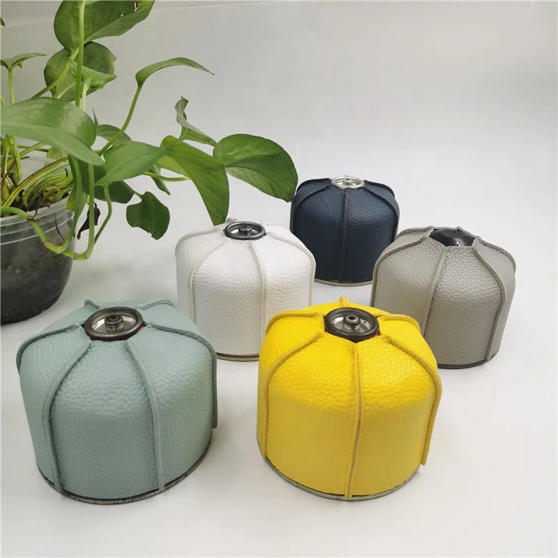 Handmade Vegetable Tanned Leather CB/OD Gas Tank Cover Leather Cover Outdoor Gas Tank Vintage Leather Gas Tank Cover