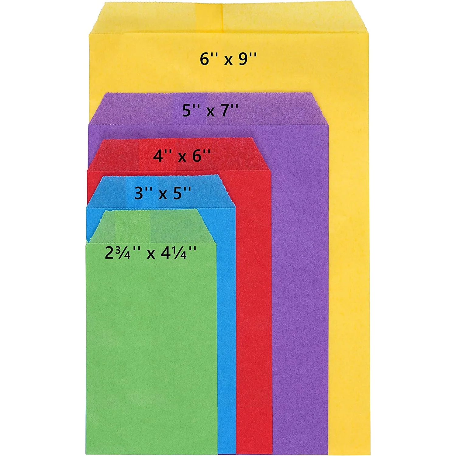 Brown Mini Flat Kraft Paper Bags Envelopes for Small Treat Candy Wedding Confetti Tossing Notes Seeds Carton Packing Hand Length