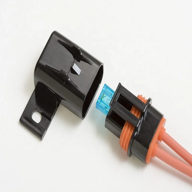 
in lin protect fuse Waterproof Customize Standard Mini Inline In-Line 1-40A 32V Blade Auto Fuse Holder 
