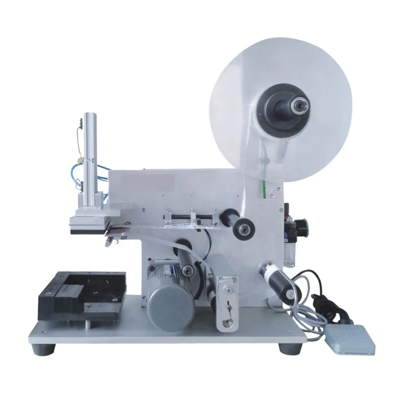 MT-60 Semi Automatic Flat Bottle Labeling Machine Small label applicator label machine for flat surface