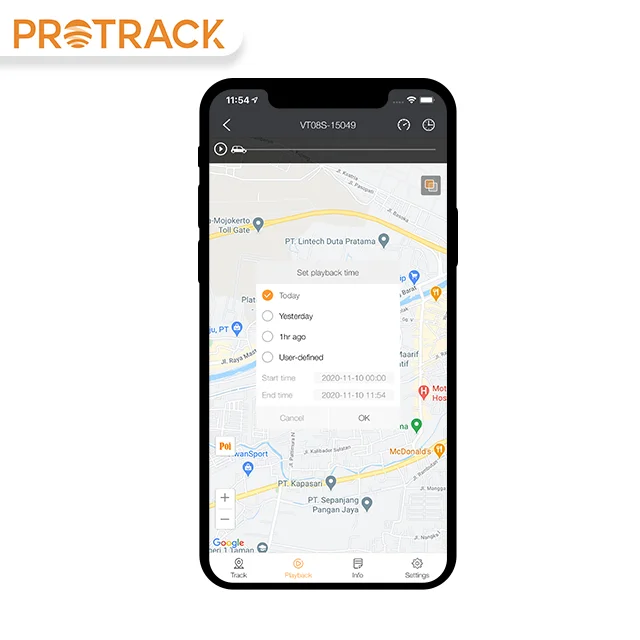 Программное обеспечение для отслеживания сети Protrack, сервисная платформа для vt05s vt08s obd5 tk102, Coban tk103, gt02, gt06n
