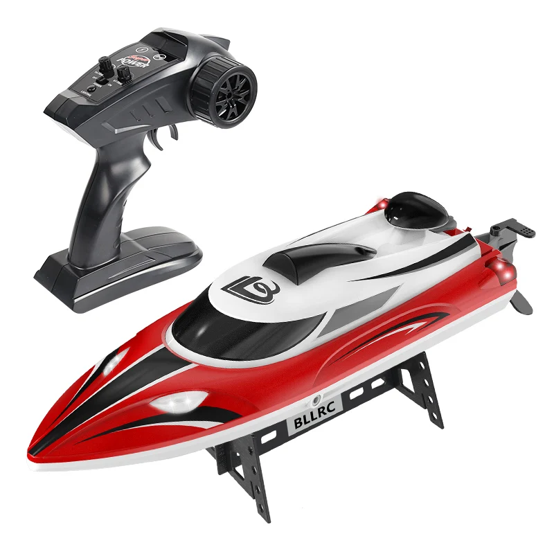BLLRC L100 Remote Control Boat High Horsepower High-speed Boat Wheel Water Toys Electric Athletic Racing Yacht Red
