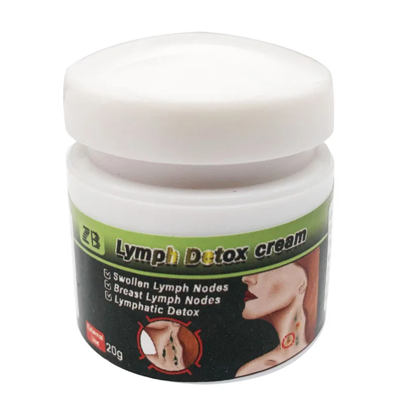 ZB Lymph Detox Neck Breast Armpit Lymph Lumps Anti Swelling Herbal Ointment Armpit Lymph Nodes Medicated Cream 20G
