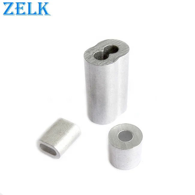 Aluminum Ferrule DIN3093 Oval Sleeve Wire Rope Clips