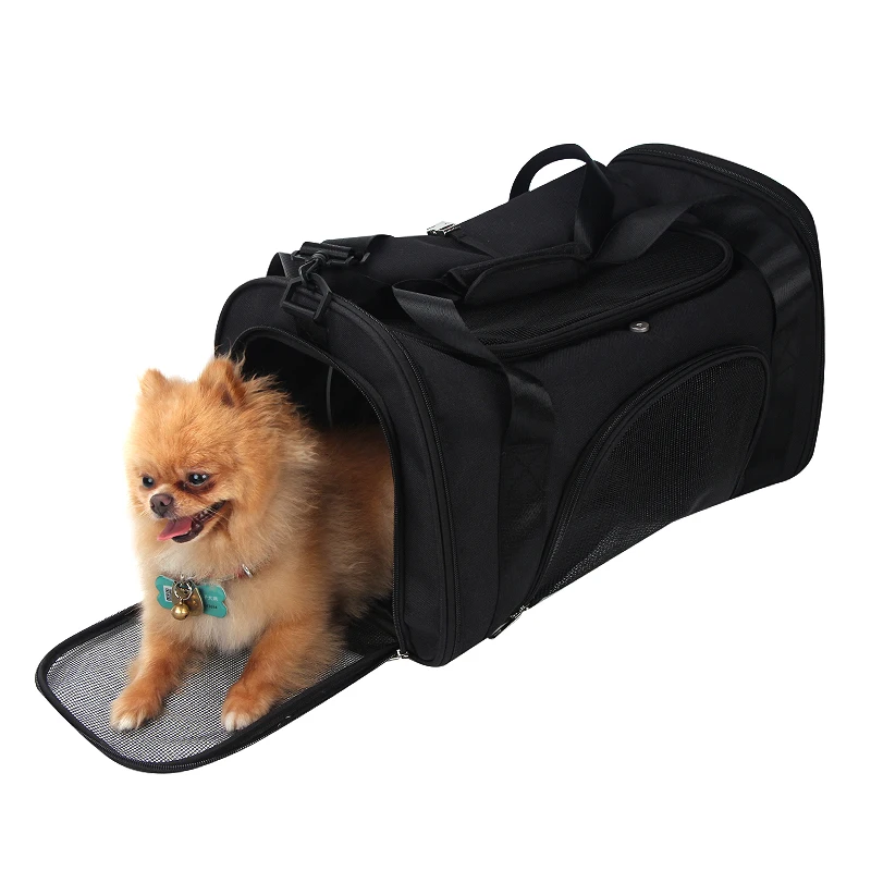 Single Shoulder pet handbag Foldable Portable Soft Pet Carrier Dog Breathable Net Cloth Collapsible Bag Puppy