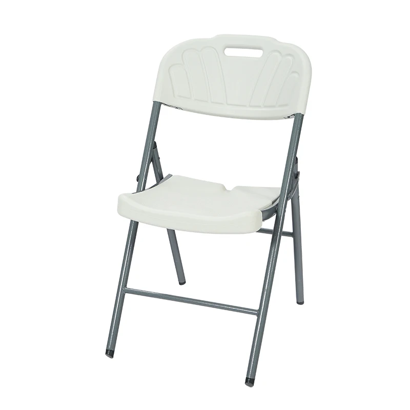 Oeytree Outdoor Best Selling HEDPE Metal Frame  White  Folding Plastic Chair