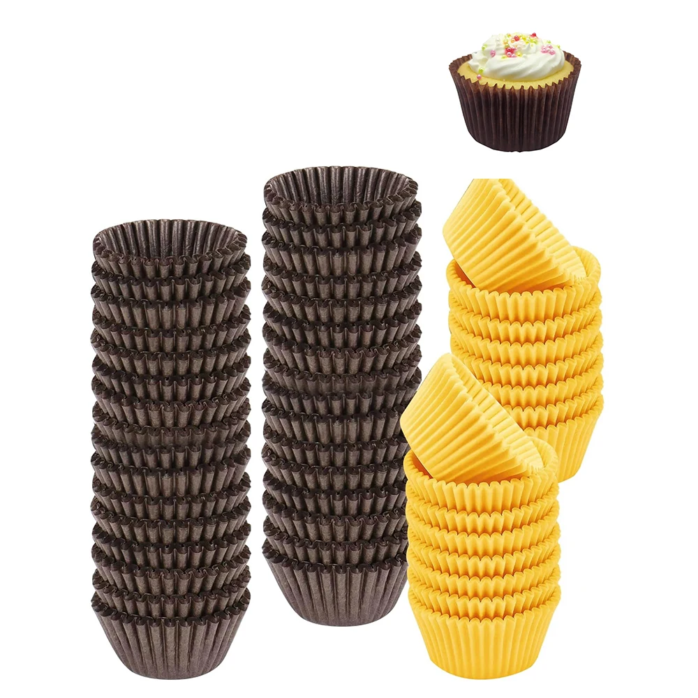 Greaseproof Cupcake Case Standard Size/Mini Size/Jumbo Sized Recyclable 3oz Paper Baking Cup For Party