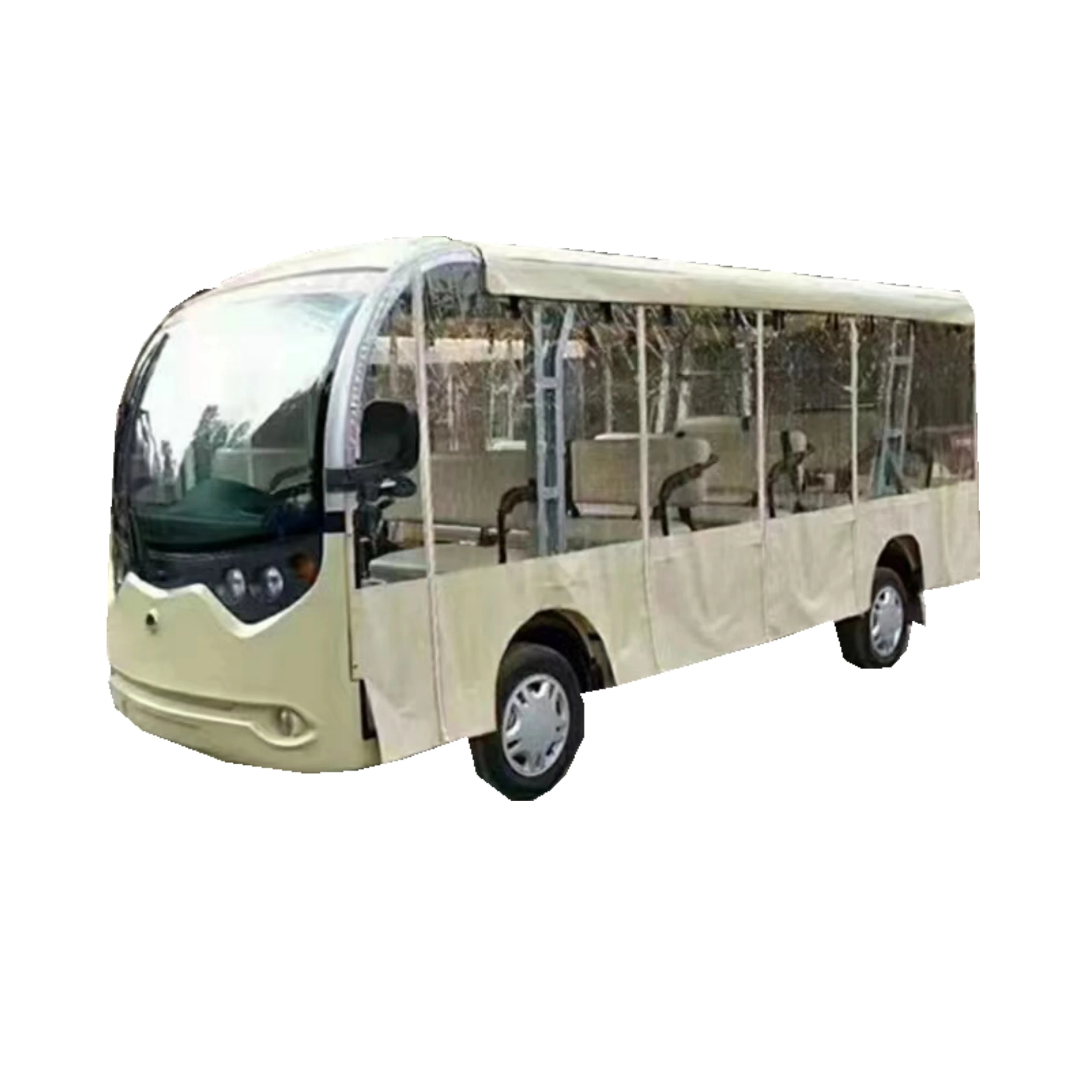 Курортный автобус 23 пассажира с высокой конфигурацией 96v20kw двигатель переменного тока