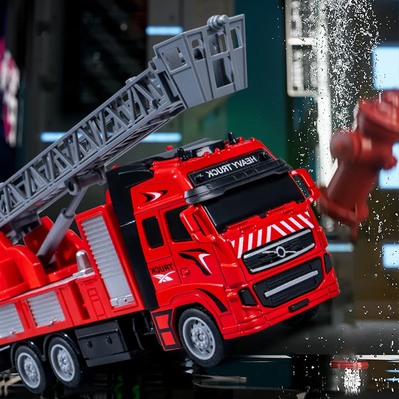 Die-cast Truck Simulation Metal Alloy Rescue Toy Car Diecast Vehicle Series fire truck metal car toys for boys
