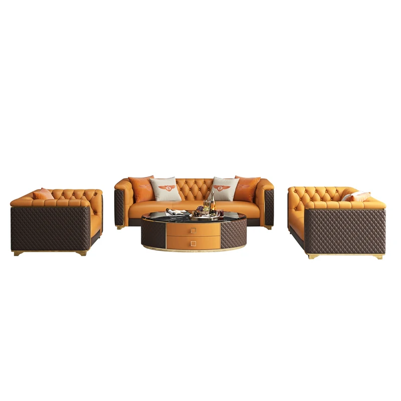 
italian leather sofa and fancy furniture BS-008# 