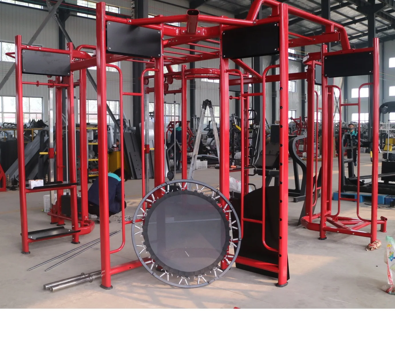 Новое поступление Универсальное оборудование Gimnasio для поднятия тяжестей домашний тренажерный зал 360 (4 ворот) с целым набором аксессуаров