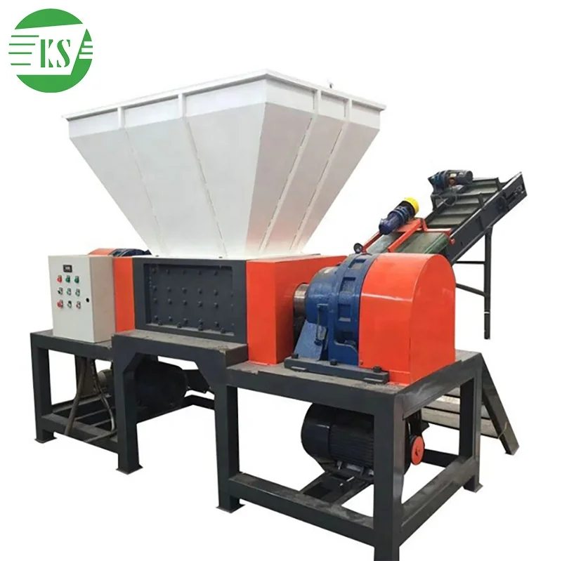 Keshang 800 type double shaft rubber tire shredder