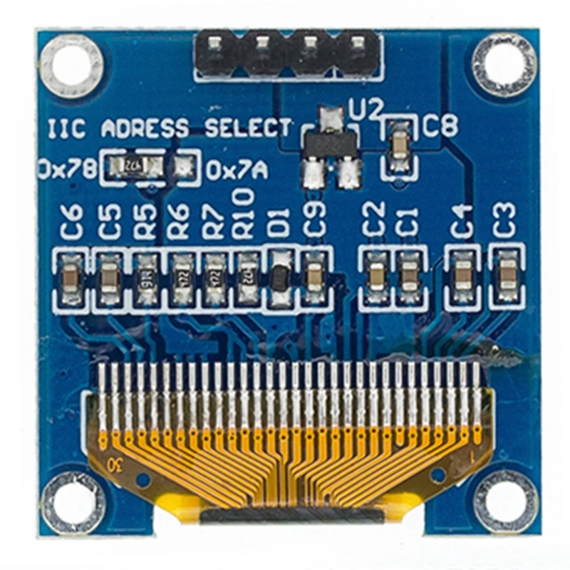  Светодиодный модуль OLED IIC I2C 0 96 дюйма 4pin